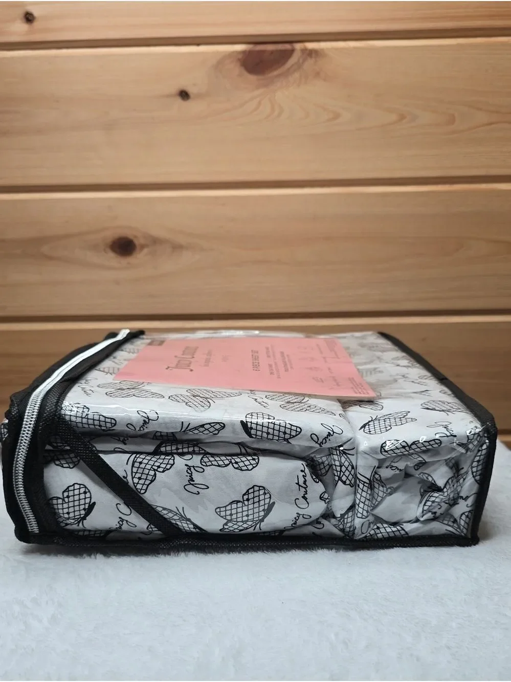 Juicy Couture 6 piece QUEEN Sweet Butterflies Sheet Set-NWT